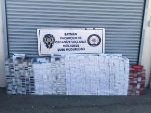 Batman’da 8 bin 250 paket kaçak sigara ele geçirildi