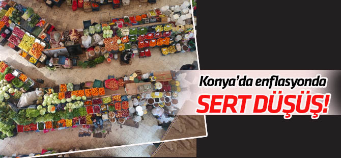 Konya'da enflasyonda sert düşüş!