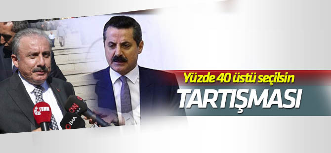 'Yüzde 40 üstü alan seçilsin' tartışması