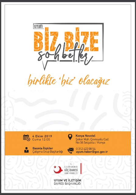 Uyum Biz Bize Sohbetler Konya’da yapılacak