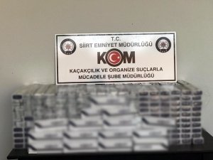 Siirt’te 4 bin paket kaçak sigara ele geçirildi