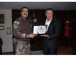 Ağaoğlu'ndan Trabzon Emniyet Müdürü Alper'e ziyaret
