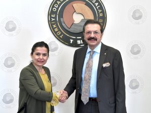 TOBB İl Kadın Girişimciler Kurulu, Hisarcıklıoğlu ile bir araya geldi