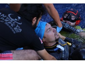 Serbest Dalış Deniz Bireysel Türkiye Şampiyonası’nda korkutan anlar