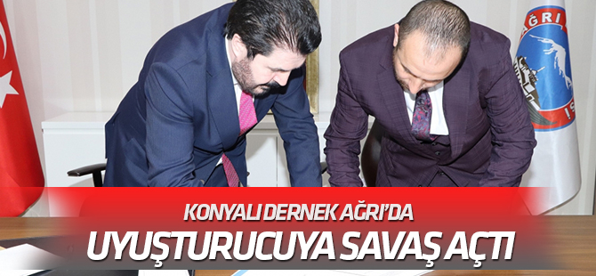 Konyalı Dernek Ağrı’da uyuşturucuya savaş açtı