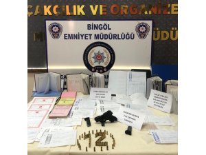 Bingöl’de tefeci operasyonu: 1 gözaltı