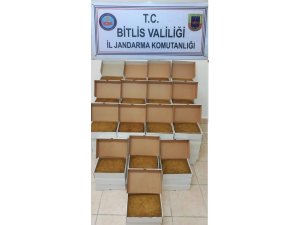 Bitlis’te 118 kilo tütün mamulü ele geçirildi
