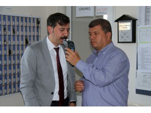 Halk otobüsü sürücülerine alkol metreli denetim