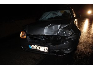 Şiddetli sağanak kazaya neden oldu: 2 yaralı