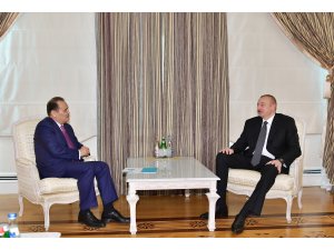 İlham Aliyev Türk Konseyi Genel Sekreteri Amreyev'i kabul etti