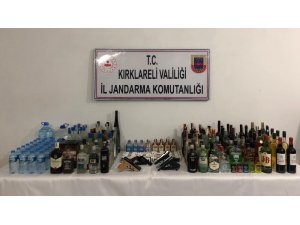 Kırklareli’de kaçak içki operasyonu