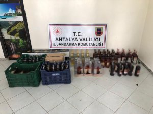 Manavgat’ta kaçak içki operasyonu