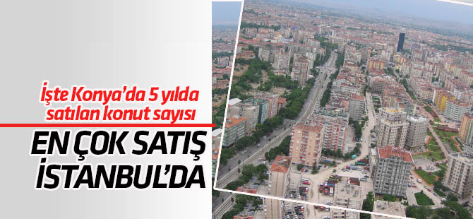 Konya'da son 5 yılda 164 bin konut satıldı