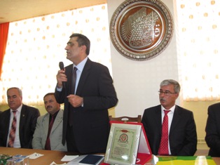 Recep Konuk'a fahri hemşerilik beratı