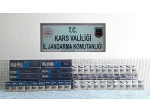 Kars’ta sigara kaçakçıların kurnazlığını jandarma yutmadı