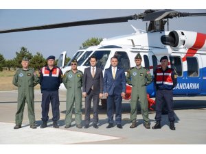 İl Jandarma Komutanlığı havadan trafik denetimi gerçekleştirdi