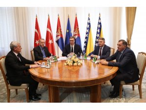 Erdoğan, Türkiye-Sırbistan-Bosna Hersek Üçlü Zirve Toplantısı’na katıldı