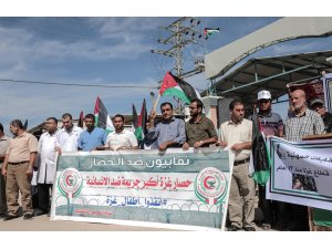 Gazze'deki sendikalar İsrail ablukasını protesto etti