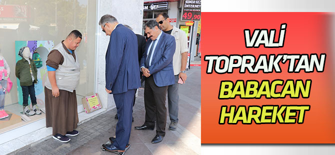 Vali Toprak esnaf ziyaretinde