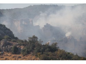 Tarihi Bakras Kalesi'nde yangın