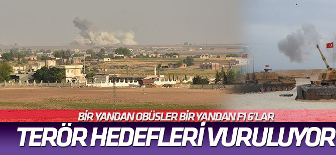 Tel Abyad'daki terör hedefleri ateş altında