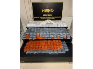 Hakkari'de 199 bin sentetik ecza maddesi ele geçirildi