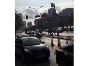 Anadolu Adalet Sarayı önünde silahlı çatışma anları kamerada