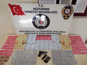 Adıyaman’da cinsel içerikli hap ele geçirildi