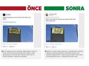 Barış Pınarı Harekatı'nı manipüle etmek için Greenpeace pankartını değiştirdiler