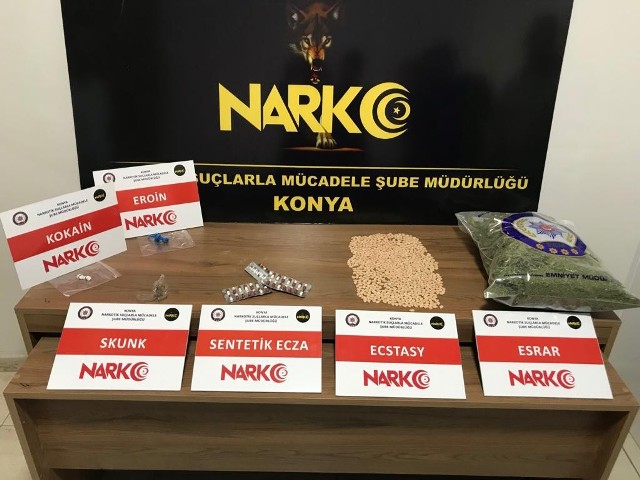 Konya'daki uyuşturucu operasyonunda 6 tutuklama