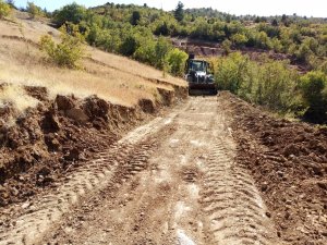 Hadim'de yol bakım çalışmaları