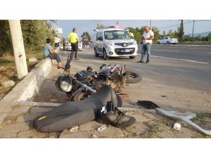 Kazada ağır yaralanan motosiklet sürücüsü hayatını kaybetti