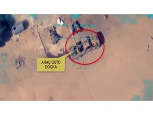 Barış Pınarı Harekatı’nda teröristlere ait araca tam isabet