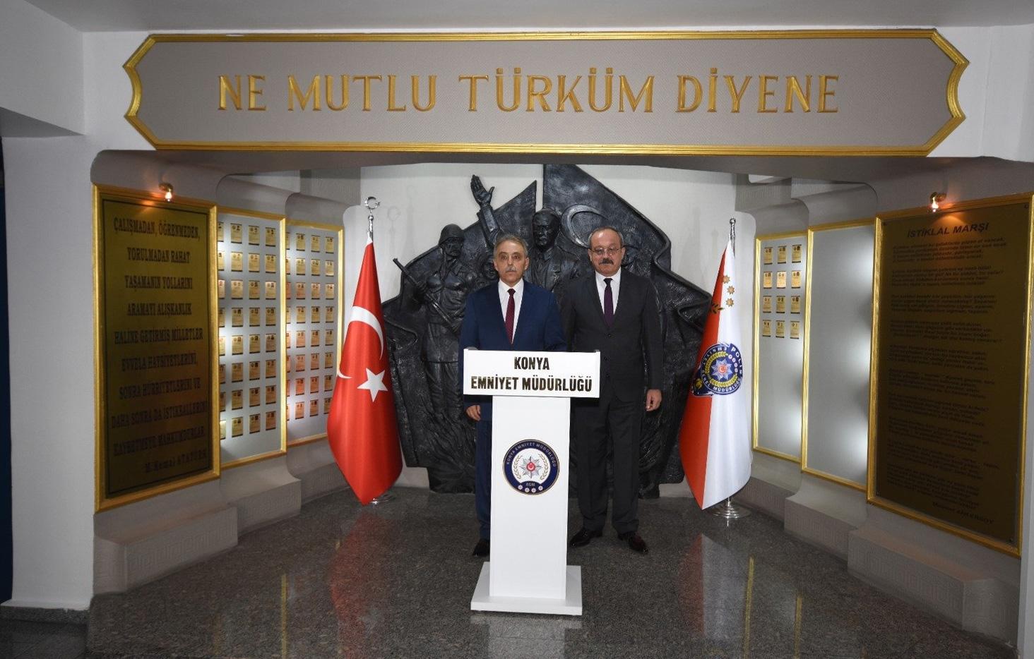 Vali Toprak'tan Konya İl Emniyet Müdürü Aydın'a ziyaret