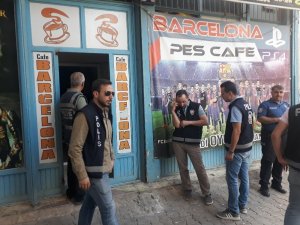 İslahiye’de internet kafe, iddia bayii ve oyun salonlarına polis denetimi