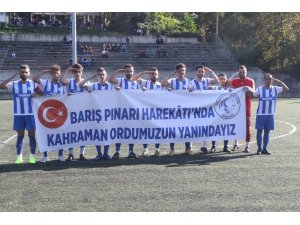 Yeşil sahadan Mehmetçik’e destek