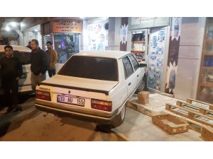 Fren yerine gaza basınca markete girdi