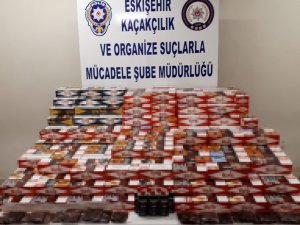 Eskişehir’de 82 bin 600 makaron ele geçirildi