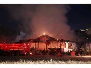 At çiftliğinde yangın