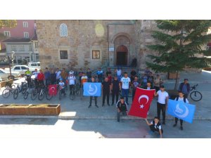Sağlıklı hayat için pedal çevirdiler