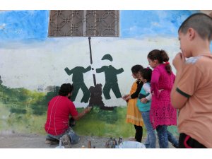 İdlibli grafiti sanatçısından Barış Pınarı Harekatı'na destek