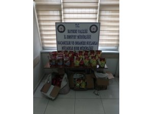Kayseri’de kaçak sigara ve kaçak tütün operasyonu