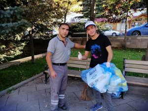 Sıfır Atık Projesine öğrencilerden destek