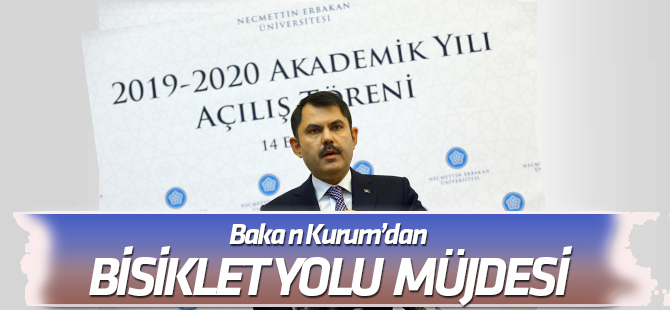 Bakan Kurum'dan Konya'da "Bisiklet Yolu Ağı" açıklaması