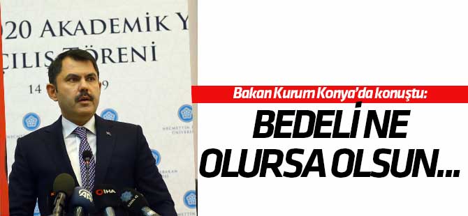 Bakan Kurum: “Biz güney sınırımızda bir terör koridoru istemiyoruz”