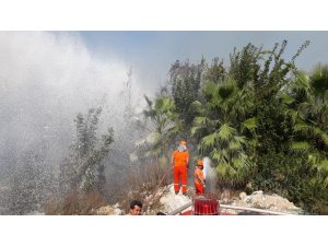 Irmak kenarındaki yangın büyümeden söndürüldü