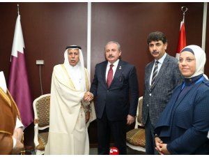 TBMM Başkanı Şentop, Katar heyeti ile görüştü