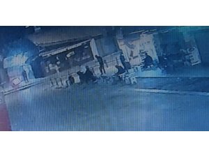 Konya'daki silahlı klavga güvenlik kamerasında