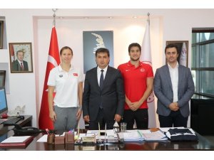 TOHM sporcularından Eskici’ye ziyaret