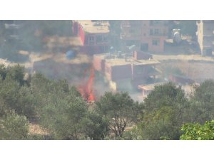 Bitki örtüsü yangını korkuttu